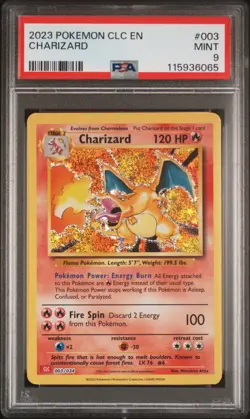 PSA 9 Charizard #003 2023 Pokemon CLC Classic Card Game 115936065 - Image 1