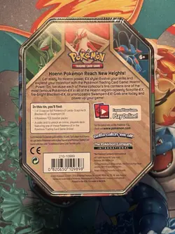 Pokemon TCG 2015 Hoenn Power Swampert EX Tin Factory Sealed, New - Image 2