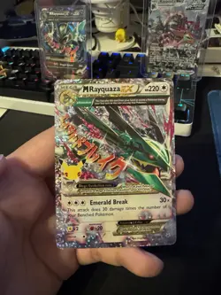 M Rayquaza EX 76/108 Celebrations Classic Collection Pokemon 2021 - Image 1