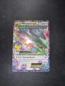 M Rayquaza EX 76/108 Celebrations Classic Collection Pokemon 2021 - Image 2