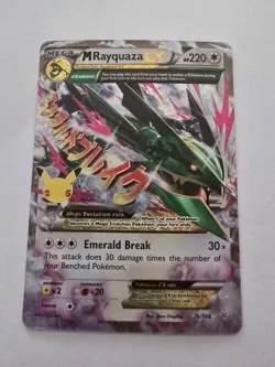 M Rayquaza EX 76/108 Celebrations Classic Collection Pokemon 2021 - Image 1