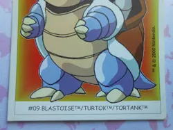 TORTANK / BLASTOISE #09 - DUNKIN BOOMER 2000 - CARTE POKEMON - TRES BON ETAT - Image 3