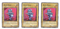 3x Yugioh! Ojama Black DP2-EN004 Duelist Pack 1st Edition TCG Cards LP - Image 1
