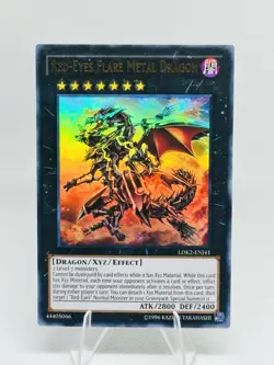 Red-Eyes Flare Metal Dragon LDK2-ENJ41 1st Ed Secret Rare Holo NM Yugioh - Image 1