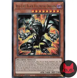 Yugioh Red-Eyes Black Fullmetal Dragon ROTA-EN005 Ultra Rare 1st Edition NM - Image 1