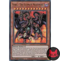 Yugioh Yubel - The Ultimate Nightmare BLC1-EN029 Gold Ultra Rare 1st Edition NM - Image 1