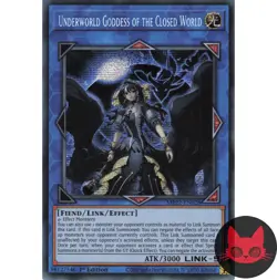 Yugioh Underworld Goddess of the Closed World MP22-EN028 Secret Rare 1st Ed NM - Image 1