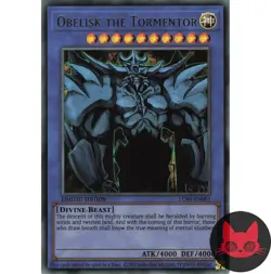 Yugioh Obelisk the Tormentor LC01-EN001 Reprint Limited Edition NM - Image 1