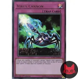 Yugioh Virus Cannon LCKC-EN056 Ultra Rare 1st Edition NM - Image 1
