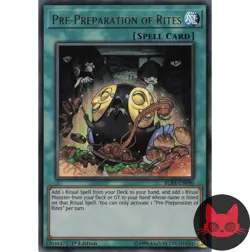 Yugioh Pre-Preparation of Rites BLRR-EN090 Ultra Rare 1st Edition NM - Image 1