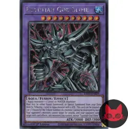 Yugioh Egyptian God Slime RA01-EN029 Platinum Secret Rare 1st Edition NM - Image 1
