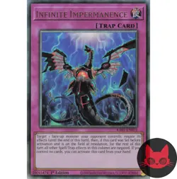 Yugioh Infinite Impermanence RA01-EN075 Ultimate Rare 1st Edition NM - Image 1
