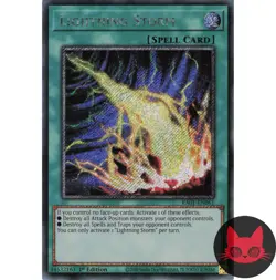 Yugioh Lightning Storm RA01-EN061 Secret Rare 1st Edition NM - Image 1