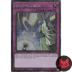 Yugioh Solemn Strike RA02-EN079 Platinum Secret Rare 1st Edition NM - Image 1