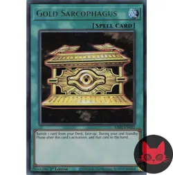 Yugioh Gold Sarcophagus RA02-EN052 Ultra Rare 1st Edition NM - Image 1