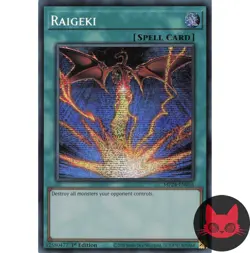 Yugioh Raigeki MP24-EN056 Secret Rare 1st Edition NM - Image 1