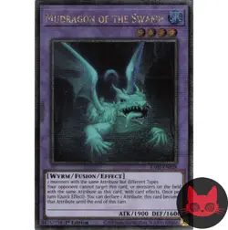 Yugioh Mudragon of the Swamp RA01-EN028 QC Secret Rare 1st Edition NM - Image 1