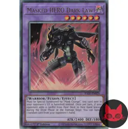Yugioh Masked HERO Dark Law RA01-EN025 Ultimate Rare 1st Edition NM - Image 1