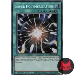 Yugioh Super Polymerization BLMR-EN089 Secret Rare 1st Edition NM - Image 1