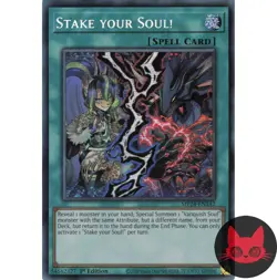 Yugioh Stake your Soul! MP24-EN142 Secret Rare 1st Edition NM - Image 1