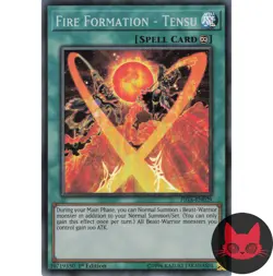 Yugioh Fire Formation - Tensu FIGA-EN029 Super Rare 1st Edition NM - Image 1
