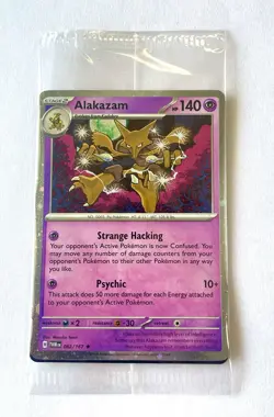 Alakazam Holo Pokemon TCG Card 082/167 Twilight Masquerade Promo, Sealed - Image 1