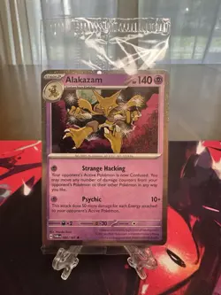 Alakazam Holo Pokemon TCG Card 082/167 Twilight Masquerade Promo, Sealed - Image 1