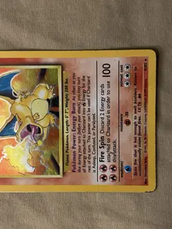 Charizard Holo 4/102 Base Set HP (Heavily Played) Pokemon TCG Vintage Chase Card - Image 5