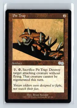 PIT TRAP - MTG Magic the Gathering Card - Urza's Saga - Uncommon - Image 1