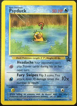Psyduck 20 Black Star Rare Promo WOTC Pokemon Card NM - Image 1
