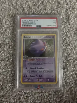 Pokemon Card Gengar 5/92 Reverse Holo Foil EX Legend Maker PSA 7 NM - Image 1