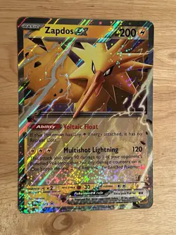 ZAPDOS ex 049 SVP Scarlet Violet 151 Promo Pokemon Card NM JUMBO Oversized - Image 1