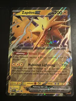 ZAPDOS ex 049 SVP Scarlet Violet 151 Promo Pokemon Card NM JUMBO Oversized - Image 1