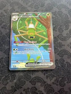 Pokemon TCG Spidops EX Scarlet & Violet Base Set Illustration Rare Card 243/198 - Image 1