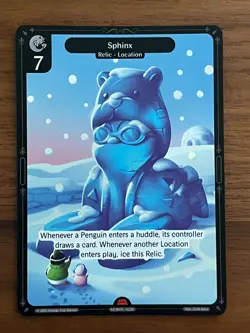 NEW! Pudgy Penguin Vibes TCG Sphinx 2025 Promo Card NSCC Chicago - Image 1