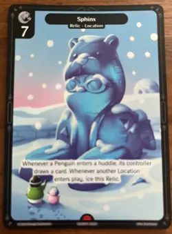 NEW! Pudgy Penguin Vibes TCG Sphinx 2025 Promo Card NSCC Chicago - Image 1
