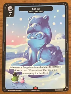 NEW! Pudgy Penguin Vibes TCG Sphinx 2025 Promo Card NSCC Chicago - Image 1