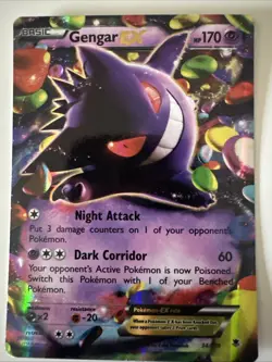 Pokemon Gengar-EX Holo Card 2014 XY Phantom Forces 34/119 Mint Condition - Image 1