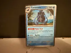 2025 Pokemon TCG Carracosta 023 S&V Black Bolt Holo Rare Card NM+ - Image 1