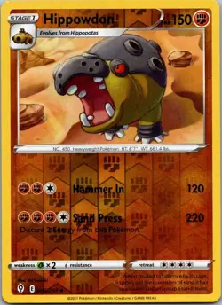 Hippowdon - 085/203 - Reverse Holo - Evolving Skies - NM/M - Pokemon Card - Image 1