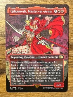 Magic MTG Final Fantasy Gilgamesh, Master-at-Arms #338 *NON-FOIL* Borderless - Image 1