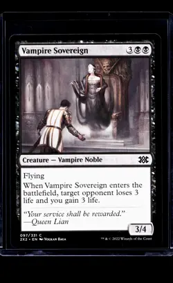 2022 MTG Magic The Gathering 2X2 Double Masters 2022 #97 Vampire Sovereign - Image 1