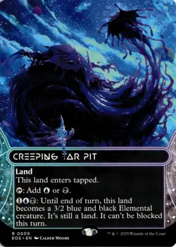 Creeping Tar Pit - Borderless - Edge of Eternities - MTG - Image 1