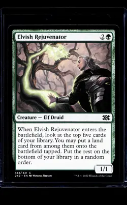 2022 MTG Magic The Gathering 2X2 Double Masters 2022 #144 Elvish Rejuvenator - Image 1
