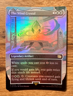 Magic MTG Final Fantasy The Wind Crystal #330 *FOIL* Borderless Rare - Image 1