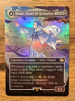 Magic MTG Final Fantasy Venat, Heart of Hydaelyn #329 *FOIL* Borderless Rare - Image 1