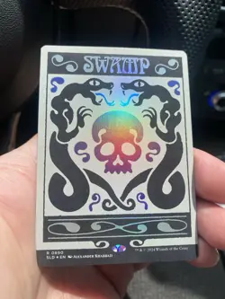MTG Swamp Foil Secret Lair Alien Pack Fresh! - Image 1