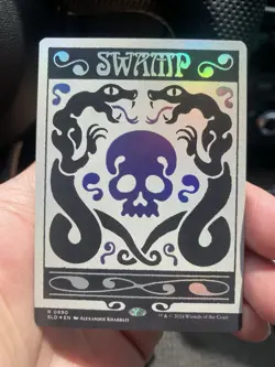 MTG Swamp Foil Secret Lair Alien Pack Fresh! - Image 2