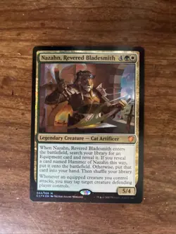 Nazahn, Revered Bladesmith - Commander 2017 Foil MTG Plus Bonus Card!!! - Image 1