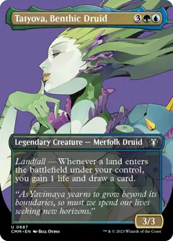 Tatyova, Benthic Druid (Borderless) - 687 / English / Near Mint MTG - Image 1